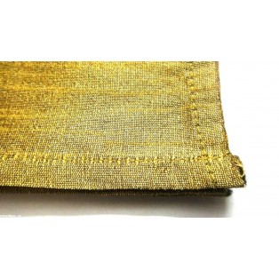 10" Faux Poly Raw Silk Pocket Square Golden Classy Statement Fashion Cool